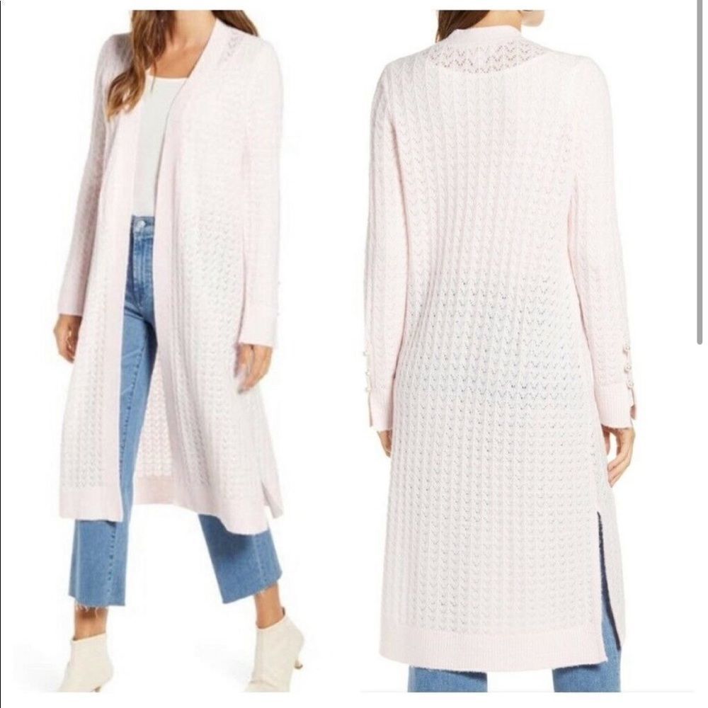 NWT Rachel Parcell Pointelle Cardigan